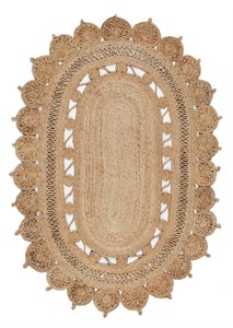 Tapis en jute tressé faits à la main, écologiques, pour le salon, tapis de sol, tapis de décoration pour la maison - Product Image 3