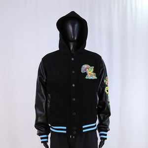<b>Mens</b> <b>Bomber</b> <b>Varsity</b> <b>Jacket</b> Custom Embroidery Letterman <b>Jacket</b> Streetwear Oversized Winter <b>Jacket</b> - Product Image 1