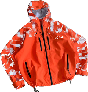 Custom Logo <b>Reflective</b> Print <b>Running</b> <b>Jacket</b> Men's Waterproof Shell Hooded <b>Jacket</b> Coat Nylon Windbreaker Zip <b>Jacket</b> for Men - Product Image 2