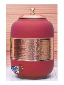 Elegant pure copper water dispenser pot designed for safe hydration storage and regular family kitchen use 5ltr-5000ml - Product Image 6