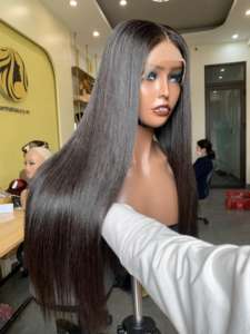 Pelucas con cierre de cabello Remy de trama única vietnamita de alta calidad, línea de cabello Natural HD, encaje fino, varios tamaños, extensiones de cabello humano de 8 \" - Product Image 4