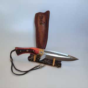 Cuchillo utilitario de punta afilada SHARP POINT TRADES, hoja de acero no ajustable, mango de madera de calidad DIY, 0.5mm de grosor, 6.7in de largo total - Product Image 1