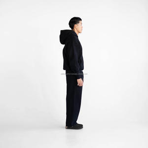 OEM Custom Logo Men's Active Wear Cotton Fleece Tracksuit Breathable 2-Piece Set Customizable <b>Embroidery</b> Plus Size <b>for</b> Winter - Product Image 2