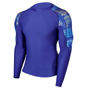Maillot de compression respirant et écologique sur mesure pour hommes, protection UPF50, idéal pour le surf, la plongée, le BJJ, le MMA et la gym. - Product Image 2