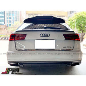 สปอยเลอร์หลังคาร์บอนไฟเบอร์ทรง V สำหรับ Audi A6 C7 / S6 C7 Avant ปี 2011-2018 โดย JPMCarbon - Product Image 1