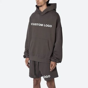 Ensemble de survêtement décontracté personnalisé en coton et polyester pour le sport, avec sweat à capuche et pantalon de jogging, idéal pour l'automne – Vente en gros OEM - Product Image 1