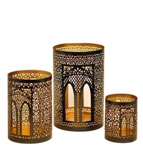 Vente en gros Porte-bougie en fer papillon avec porte-bougie Décoration de maison élégante pour Noël - Product Image 1