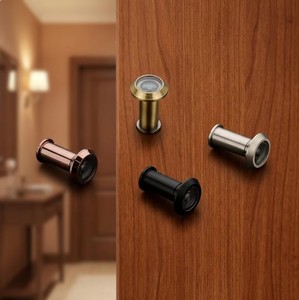 Mirilla de Puerta de Latón Premium de Gran Angular, Herraje de Seguridad para Puerta, Diseño Moderno, HI-SAFE LOCKS WARE HS-2007, 1 Año de Garantía, Fácil Instalación - Product Image 1