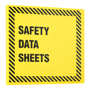Carpeta de Anillas A6 para Documentos de Seguridad de Laboratorio, Hojas MSDS, Amarilla - Product Image 3
