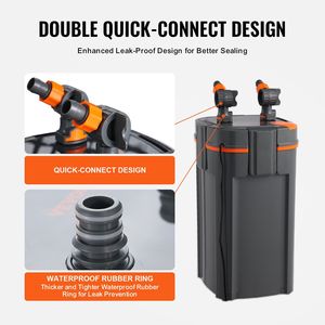 Filtro a Canister Ultra-Silenzioso da 660 GPH a 5 Stadi per Acquari, Filtro Interno Sommergibile con Protezione UV per Acquari da 235 Litri, Accessori - Product Image 5