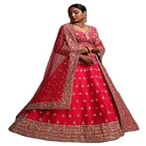 Kanya Libas Designer Bridal <b>Wedding</b> Gowns & Patiala <b>Suits</b> for <b>Women</b> Easy to Handle & Wash Silk Material - Product Image 1