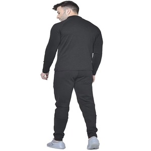Men Tech Fleece Tracksuit Set Sky Blue Gray <b>Navy</b> Colorblock Zip Hoodie Slim Jogger Pants 2 Piece Sport Wholesale - Product Image 5