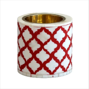 Porte-bougie en os incrusté fait main de luxe, design haut de gamme, artisanat très vendu, porte-bougie écologique en os incrusté. - Product Image 5