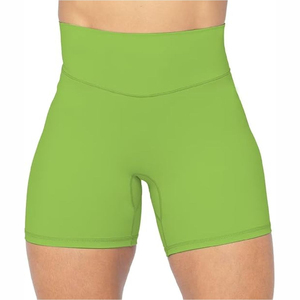 Shorts de sport d'été respirants et doux à taille haute pour femmes, personnalisables, grandes tailles, imprimés, pour le cyclisme et le yoga - Product Image 5