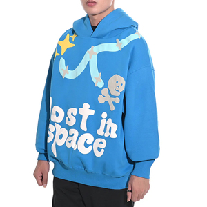 Sweat-shirts de haute qualité 100% coton 400 GSM, surdimensionnés, lourds, style streetwear, imprimés graphiques personnalisés, sweat-shirt pour homme - Product Image 3