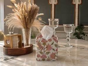 Boîte à mouchoirs classique haut de gamme en os incrusté, écologique, pour la maison, le bureau, la salle de bain et l'hôtel – Prix abordable, fabriquée en Inde - Product Image 4