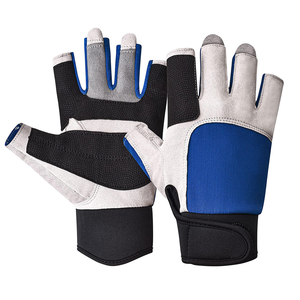 Guantes Deportivos Unisex de Medio Dedo de Poliéster con Cierre y Correa Ajustable para la Muñeca - Guantes de Protección para Ciclismo - Product Image 6