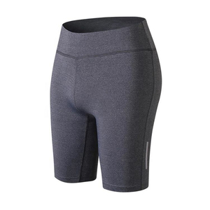 Wholesale High Quality <b>Men's</b> Front Logo Solid Gym <b>Compression</b> Running <b>Shorts</b> with Quick Dry Breathable Polyester/Cotton Fabric - Product Image 5