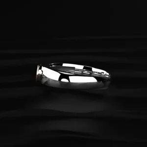 Anillo de diamantes cultivados en laboratorio de lujo con corte redondo VS1 VV2, de diseño moderno y hermoso, para hombre, con certificado IGI. - Product Image 6