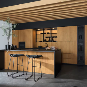 Gabinetes de cocina estilo europeo personalizados de JY Project, juego de gabinetes de cocina listos para ensamblar, muebles de cocina de Vietnam - Product Image 2