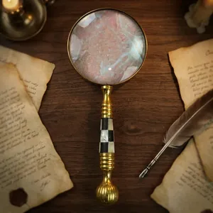Loupe Antique Vintage avec Poignée en Nacre, pour la Lecture de Cartes, Décoration de Bureau, Cadeau, Objets de Collection, Lentille - Product Image 2