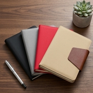 Aurelux A5 Premium PU Leather Side Flap Notebook Multicolor Business Journal Custom Logo 80 GSM Inner Pages for Corporate - Product Image 6
