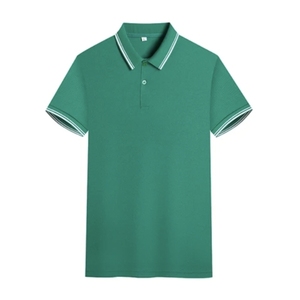 Polo à manches courtes bleu clair pour homme, couleur unie, coton Oxford, vêtement décontracté, respirant, coupe classique, design boutonné - Product Image 2