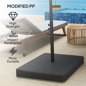 Ombrellone da Giardino Quadrato con Base in Acciaio Inox per Ristoranti, Hotel, Spiaggia o Patio di Casa - Consigliato per la Pioggia - Product Image 4