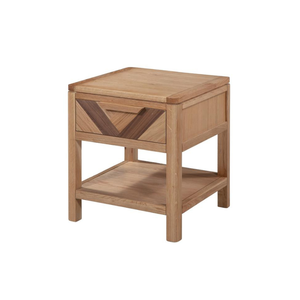 Mesita de Noche de Madera Sólida de Diseño Contemporáneo, Colección MARS, para Dormitorio, al Mejor Precio - Product Image 1