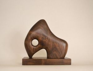 Sculpture en bois en forme de foyer, objet de décoration pour la maison, table, étagère, style traditionnel simple, forme artistique - Product Image 5