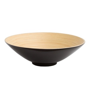 Ensaladera de bambú ecológica directa de fábrica al por mayor hecha a mano artesanía natural hecha en Vietnam para regalos del hogar y de negocios - Product Image 4