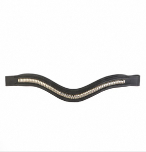 Cabezalera de Cuero Genuino para Caballo, Accesorio de Brida Inglesa, con Remaches Metálicos de Una Sola Fila, Clásica para Exhibición y Equitación - Product Image 6