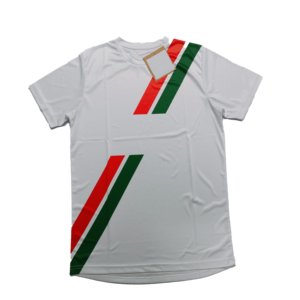 T-shirt à manches courtes pour homme, col rond, rayé, blanc, rouge, marron, coupe classique, style décontracté, 100% polyester, séchage rapide - Product Image 5