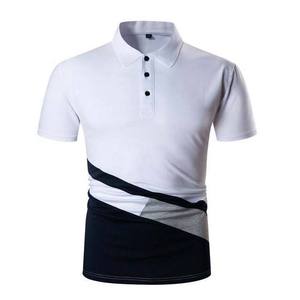 เสื้อโปโลถักไหมพรมสีพื้นเรียบง่าย สไตล์พื้นฐาน กระดุมติด ผ้าฝ้าย 100% แขนสั้น เสื้อสเวตเตอร์ผู้ชาย - Product Image 3