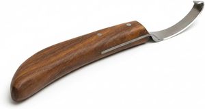 Cuchillos para Pezuñas de Caballos de la Mejor Calidad, Cuchillo de Herrador de Metal Duradero con Mango de Madera para el Cuidado de Caballos - Product Image 6