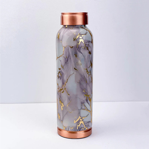 Botellas de Agua de Cobre 100% Puras y Hechas a Mano con Adhesivo Esmaltado, Fabricante de Botellas de Cobre Mate a Prueba de Fugas para Almacenamiento de Agua - Product Image 5