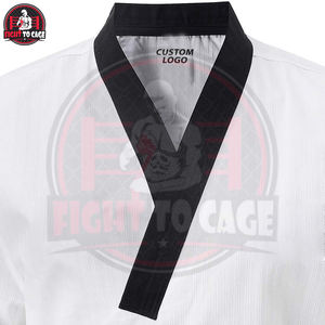 Trajes de Taekwondo de Primera Calidad en Contraste de Color Blanco y Negro, Sin Logotipo, de Gran Venta - Product Image 5
