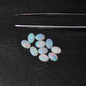 โอปอลจากออสเตรเลียขนาด7x9มม. อัญมณีทรงวงรีเรียบอัญมณีกึ่งมีค่าหลวมจากอินเดีย - Product Image 1