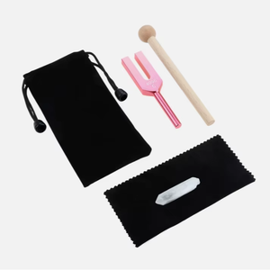 1x ensemble de diapasons roses pour réparation du DNA, guérison, vibration, thérapie sonore, méditation - Product Image 1