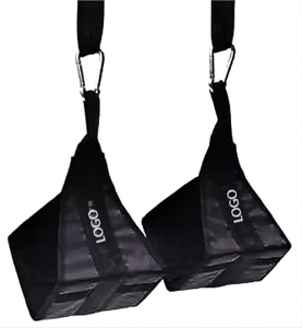 Correas de Sujeción AB Personalizadas de Primera Calidad para Levantamiento de Pesas y Entrenamiento en Gimnasio, Hechas de Acero y Neopreno con Material de Algodón - Product Image 2