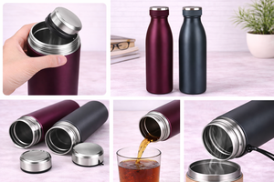 Bouteille en acier personnalisée RoyalFlow avec impression pour usage promotionnel au bureau - Product Image 3