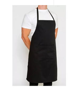 Tablier de cuisine personnalisé de haute qualité, durable, en toile, avec sangles réglables en cuir pour le cou, poche intégrée, idéal pour la restauration, les bars et le travail. - Product Image 1