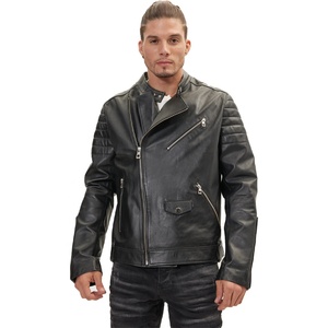 Veste en cuir d'agneau véritable de qualité supérieure pour homme, style streetwear, imperméable, coupe-vent, écologique, très vendue - Product Image 1