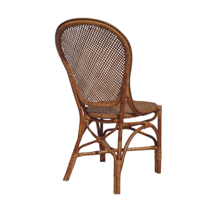 Chaise de salle à manger d'inspiration mid-century avec cannage naturel, finition rotin vintage pour la maison, la cuisine, la salle à manger, vente en gros depuis le Vietnam - Product Image 5