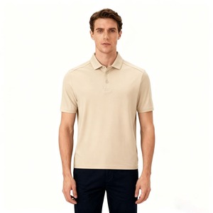 Camiseta Polo RELEVO para Hombre, Azul Marino, Corte Ajustado, Manga Corta, con Ribete en Contraste, Diseño de Color Sólido - Product Image 2