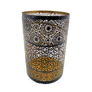 ตกแต่งบ้านแฮนด์เมดชุบทองโลหะแก้บนผู้ถือฟอยล์สีทองจบสีเทาทำด้วยมือที่กำหนดเอง - Product Image 1