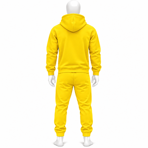 Conjunto de chándal unisex de verano con cremallera completa, estilo vintage, color liso, personalizable con logo, de tela gruesa, informal, estilo streetwear, con lavado ácido. - Product Image 4