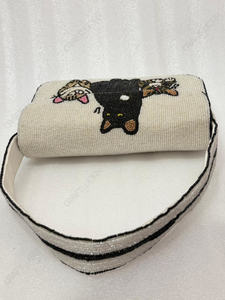 Pochette de soirée à rabat pour femme, faite main, ornée de perles, motif trois chats, sac de mariée, vente en gros, fabricant OEM Inde - Product Image 5