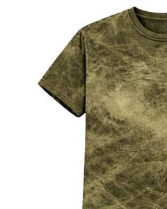 Camiseta Verde Oliva con Efecto Teñido para Hombre, Cuello Redondo, Manga Corta, Algodón, Estilo Casual Urbano, Lavado Vintage, Personalizada, OEM, Proveedor Mayorista de Camisetas - Product Image 4