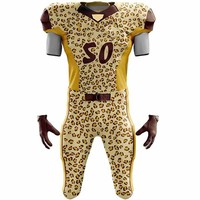 Dernier design d'uniforme de football américain, nouveau style, uniforme de football américain pour jeunes, prix de gros